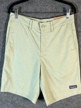 Patagonia Shorts Mens 30 Light Green Lightweight All Wear Hemp 8 Inch Inseam